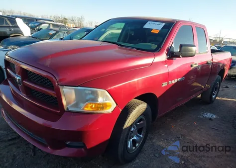2012 Ram 1500 St from USA, damaged, VIN 1C6RD7FT4CS284657